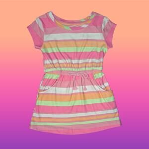 Toddler 18 Months Cinch Waist Summer Dress with Pocket Design